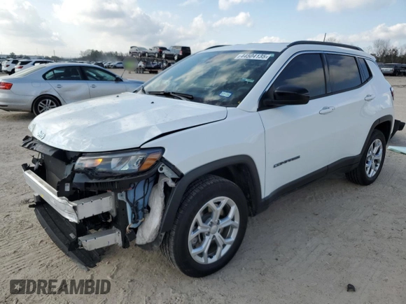 2024 Jeep Compass Latitude with VIN 3C4NJDBN7RT155213, listed as a Copart auction lot 44504135 with 10,299 mi miles and Salvage Title. Bid and sale history available at carsss.com. Image 1.