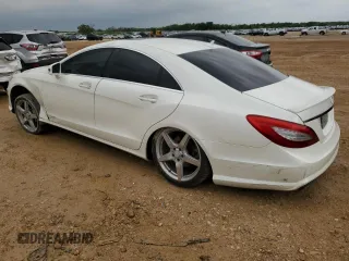 2014 Mercedes-Benz CLS 550 with VIN WDDLJ7DB5EA096052, listed as a Copart auction lot 53085535 with 140,000 mi miles and Salvage title. Bid and sale history available at DreamBid. Image 2.