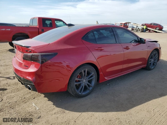 2019 Acura TLX w/A-Spec Pkg with VIN 19UUB3F62KA001108, listed as a Copart auction lot 48525965 with 42,451 mi miles and Salvage Title. Bid and sale history available at carsss.com. Image 3.