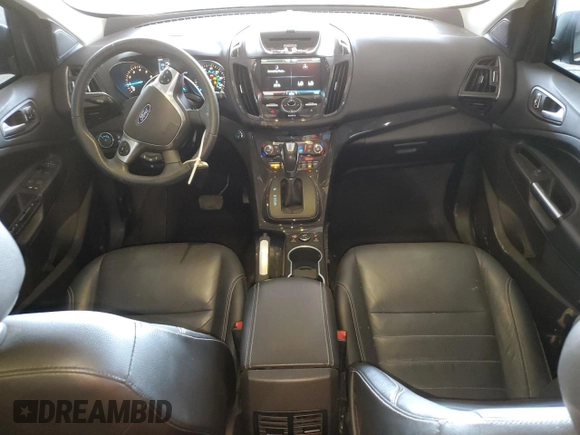2015 Ford Escape Titanium with VIN 1FMCU0J91FUA17918, listed as a Copart auction lot 64525025 with 130,095 mi miles and Salvage title. Bid and sale history available at DreamBid. Image 8.
