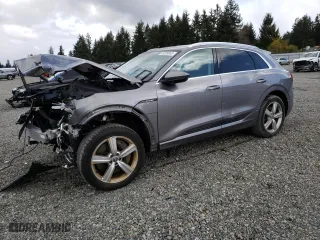 2019 Audi e-tron Premium Plus with VIN WA1LABGEXKB020958, listed as a Copart auction lot 49208953 with 19,385 mi miles. Bid and sale history available at carsss.com. Image 1.