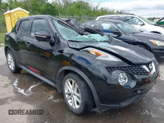 2015 Nissan Juke S with VIN JN8AF5MR1FT503590, listed as a IAAI auction lot 41970400 with 153,852 mi miles. Bid and sale history available at carsss.com. Image 1.