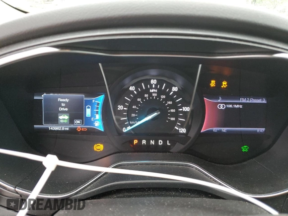 2013 Ford Fusion Titanium Hybrid with VIN 3FA6P0RU5DR368620, listed as a Copart auction lot 55013025 with 143,962 mi miles and Salvage title. Bid and sale history available at DreamBid. Image 9.