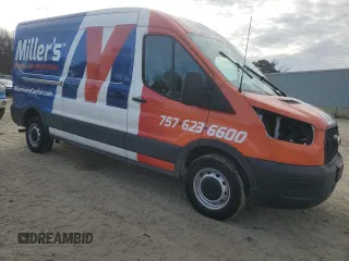 2022 Ford Transit Cargo with VIN 1FTBR1C87NKA45518, listed as a Copart auction lot 84879794 with 54,272 mi miles and Salvage Title. Bid and sale history available at DreamBid. Image 4.