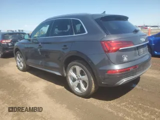 2021 Audi Q5 Premium Plus with VIN WA1BAAFY8M2118102, listed as a Copart auction lot 61657375 with 22,827 mi miles and Salvage title. Bid and sale history available at DreamBid. Image 2.