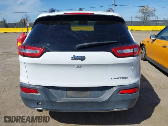 2016 Jeep Cherokee Limited with VIN 1C4PJLDB3GW221804, listed as a IAAI auction lot 41975767 with 126,883 mi miles. Bid and sale history available at carsss.com. Image 16.