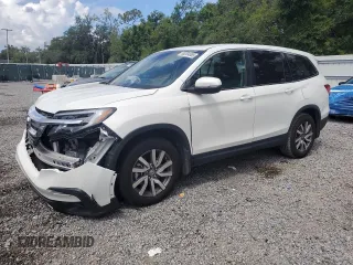 2022 Honda Pilot EX-L with VIN 5FNYF5H55NB010286, listed as a Copart auction lot 60284065 with 70,293 mi miles and Salvage title. Bid and sale history available at DreamBid. Image 1.