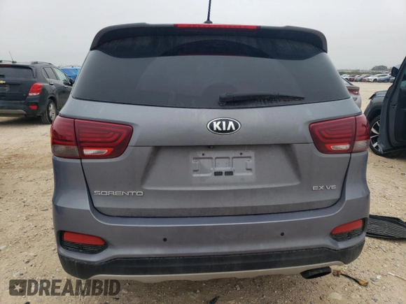 2020 Kia Sorento EX V6 with VIN 5XYPHDA57LG664562, listed as a Copart auction lot 42936555 with 86,158 mi miles and Salvage Title. Bid and sale history available at carsss.com. Image 6.