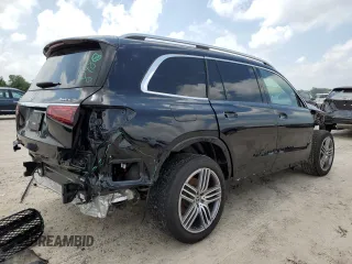 2021 Mercedes-Benz GLS 450 with VIN 4JGFF5KE2MA461453, listed as a Copart auction lot 55395124 with 57,363 mi miles and Salvage Title. Bid and sale history available at DreamBid. Image 3.