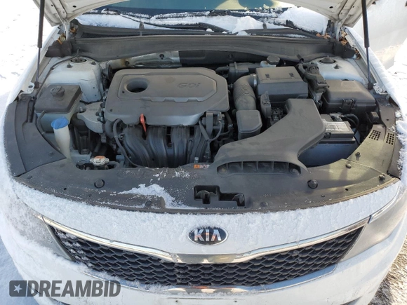 2018 Kia Optima LX with VIN 5XXGT4L37JG262164, listed as a Copart auction lot 87644405 with 221,702 mi miles and Salvage Title. Bid and sale history available at carsss.com. Image 12.