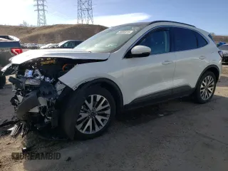 2020 Ford Escape Titanium Hybrid z VIN 1FMCU9DZXLUC07311, wystawiony jako Copart lot #48085815 z przebiegiem 50 472 mil mil oraz Szkoda całkowita • Salvage title. Historia ofert i sprzedaży dostępna na DreamBid. Obrazek 1.