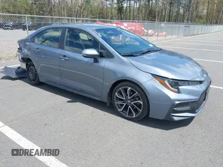2021 Toyota Corolla SE with VIN JTDS4MCE0MJ077656, listed as a IAAI auction lot 42162598 with 32,714 mi miles and . Bid and sale history available at carsss.com. Image 1.