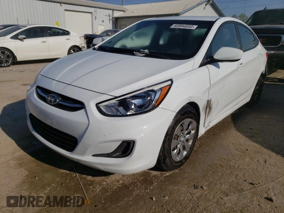 2017 Hyundai Accent SE with VIN KMHCT4AE1HU340568, listed as a Copart auction lot 60994693 with 61,941 mi miles. Bid and sale history available at carsss.com. Image 1.