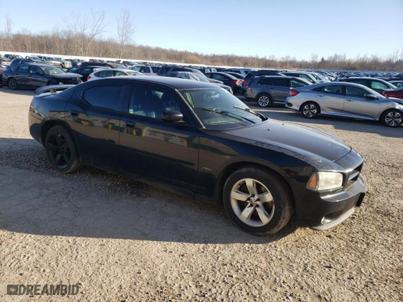 2007 Dodge Charger R/T with VIN 2B3KA53HX7H851458, listed as a Copart auction lot 49334375 with 166,330 mi miles and Salvage Title. Bid and sale history available at carsss.com. Image 4.