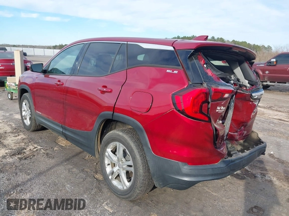 2019 GMC Terrain SLE with VIN 3GKALMEV9KL193203, listed as a IAAI auction lot 41679974 with 76,684 mi miles. Bid and sale history available at carsss.com. Image 3.