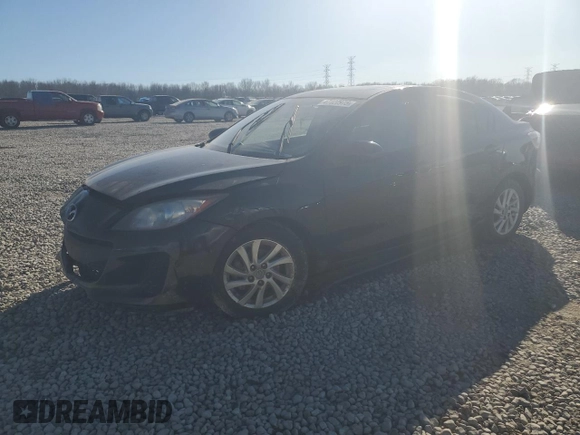 2012 Mazda 3 i Grand Touring with VIN JM1BL1W83C1606393, listed as a Copart auction lot 47127975 with Not Provided miles and Salvage Title. Bid and sale history available at DreamBid. Image 1.