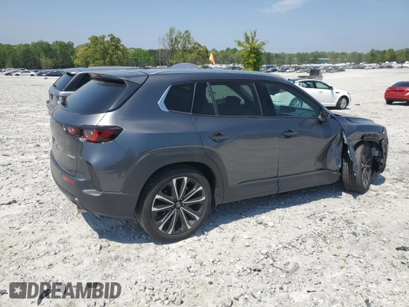 2025 Mazda CX-50 S Premium Plus with VIN 7MMVABEM4SN337321, listed as a Copart auction lot 53494665 with 4,919 mi miles and Salvage title. Bid and sale history available at DreamBid. Image 3.