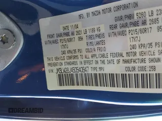 2005 Mazda MPV LX with VIN JM3LW28J450540647, listed as a IAAI auction lot 41674005 with 195,761 mi miles. Bid and sale history available at carsss.com. Image 9.