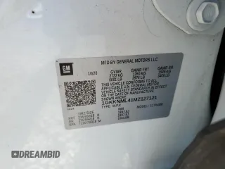 2021 GMC Acadia SLT with VIN 1GKKNML41MZ127121, listed as a Copart auction lot 48416815 with 84,001 mi miles and Non Repairable. Bid and sale history available at DreamBid. Image 14.