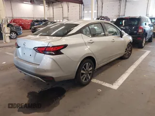 2021 Nissan Versa SV with VIN 3N1CN8EV1ML875990, listed as a IAAI auction lot 41383725 with 55,061 mi miles. Bid and sale history available at carsss.com. Image 4.