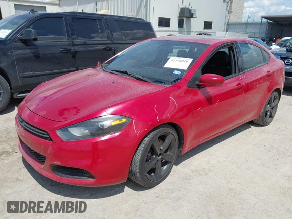 2013 Dodge Dart GT with VIN 1C3CDFCB1DD100130, listed as a IAAI auction lot 42192216 with 132,353 mi miles and . Bid and sale history available at DreamBid. Image 2.