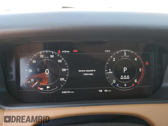 2019 Land Rover Range Rover Velar S with VIN SALYB2EN6KA782601, listed as a Copart auction lot 57572373 with 46,518 mi miles. Bid and sale history available at carsss.com. Image 9.