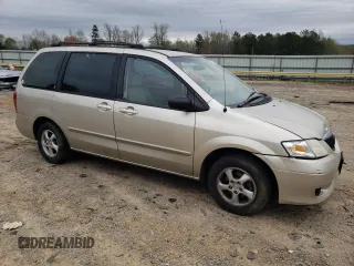 2002 Mazda MPV LX with VIN JM3LW28J120310009, listed as a Copart auction lot 51272115 with 98,847 mi miles and Salvage title. Bid and sale history available at DreamBid. Image 4.