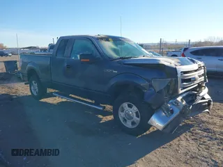 2014 Ford F-150 XL with VIN 1FTFX1EFXEKF58118, listed as a IAAI auction lot 41019106 with 119,933 mi miles. Bid and sale history available at carsss.com. Image 1.