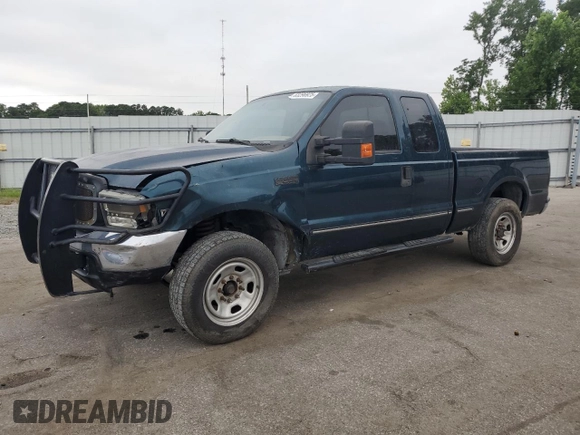 1999 Ford F-250 XL with VIN 1FTNX20FXXEA40858, listed as a Copart auction lot 63296925 with 368,565 mi miles and Salvage title. Bid and sale history available at DreamBid. Image 1.