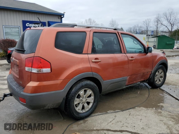 2009 Kia Borrego EX with VIN KNDJJ741895027086, listed as a Copart auction lot 85491544 with 193,155 mi miles and Non Repairable. Bid and sale history available at DreamBid. Image 3.