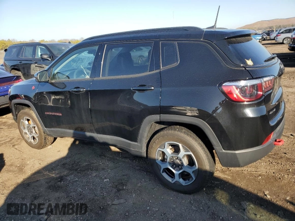 2022 Jeep Compass Trailhawk with VIN 3C4NJDDB9NT202965, listed as a Copart auction lot 46124755 with 9,610 mi miles and Salvage title. Bid and sale history available at DreamBid. Image 2.