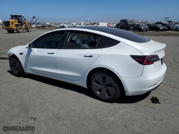 2022 Tesla Model 3 Long Range with VIN 5YJ3E1EB9NF179033, listed as a Copart auction lot 58272654 with 25,314 mi miles and Salvage Title. Bid and sale history available at carsss.com. Image 2.