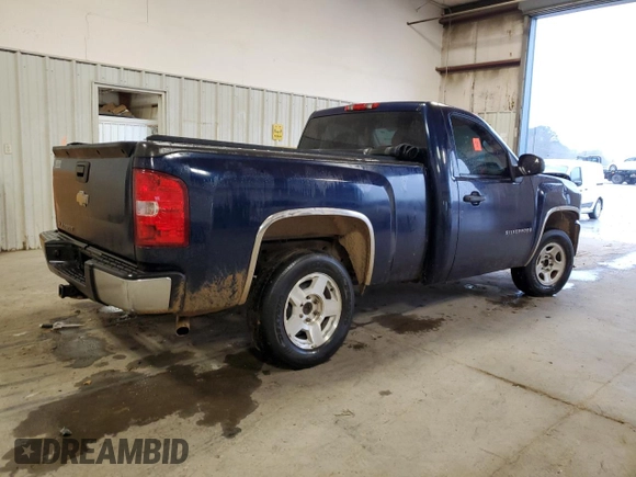 2009 Chevrolet Silverado 1500 Work Truck with VIN 1GCEC14X49Z204237, listed as a Copart auction lot 86647874 with Not Provided miles and Salvage Title. Bid and sale history available at DreamBid. Image 3.
