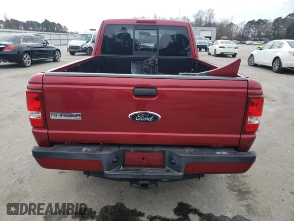 2009 Ford Ranger XLT with VIN 1FTYR44E19PA12488, listed as a Copart auction lot 42114385 with 55,023 mi miles and Salvage Title. Bid and sale history available at carsss.com. Image 6.