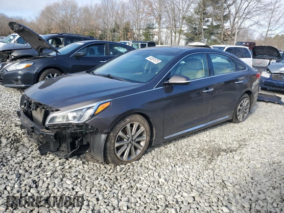 2016 Hyundai Sonata Sport with VIN 5NPE34AF5GH435360, listed as a Copart auction lot 48551875 with 164,036 mi miles and Salvage Title. Bid and sale history available at DreamBid. Image 1.