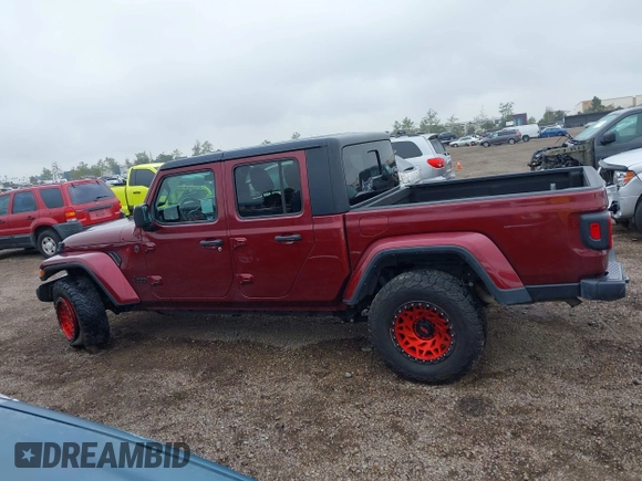 2022 Jeep Gladiator Texas Trail with VIN 1C6HJTAG5NL132164, listed as a IAAI auction lot 41911622 with 53,314 mi miles. Bid and sale history available at carsss.com. Image 14.