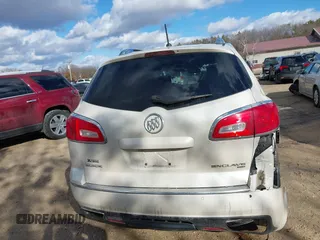 2015 Buick Enclave Leather with VIN 5GAKVBKD1FJ333995, listed as a IAAI auction lot 41684549 with 216,145 mi miles and . Bid and sale history available at carsss.com. Image 16.