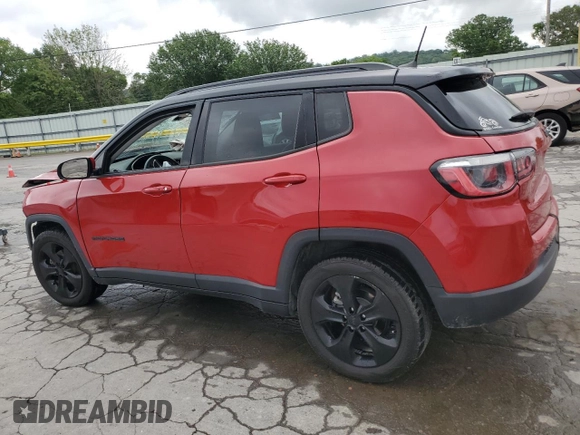 2019 Jeep Compass Altitude with VIN 3C4NJCBB0KT658703, listed as a Copart auction lot 62906995 with 80,898 mi miles and Salvage title. Bid and sale history available at DreamBid. Image 3.