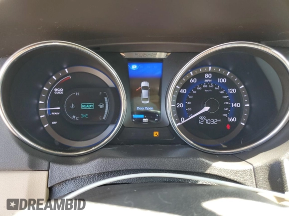 2012 Hyundai Sonata Hybrid with VIN KMHEC4A46CA042480, listed as a Copart auction lot 57020815 with 127,032 mi miles and Clean title. Bid and sale history available at DreamBid. Image 9.