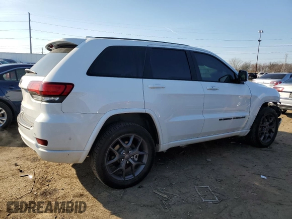 2021 Jeep Grand Cherokee 80th Anniversary with VIN 1C4RJFBG6MC674921, listed as a Copart auction lot 49873555 with 52,668 mi miles and Salvage Title. Bid and sale history available at DreamBid. Image 3.