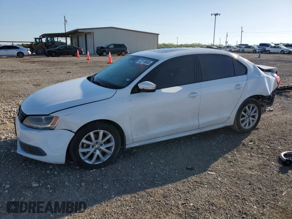 2012 Volkswagen Jetta Sedan SE w/Convenience & Sunroof with VIN 3VWDX7AJ5CM415567, listed as a Copart auction lot 52119565 with 117,237 mi miles and Salvage Title. Bid and sale history available at carsss.com. Image 1.