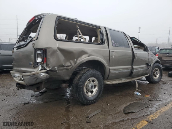 2005 Ford Excursion Limited with VIN 1FMSU43P75ED25764, listed as a Copart auction lot 89021205 with 0 mi miles and Salvage Title. Bid and sale history available at carsss.com. Image 3.