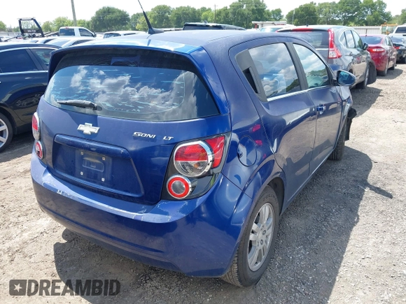 2012 Chevrolet Sonic LT with VIN 1G1JC6SH6C4222680, listed as a IAAI auction lot 42600346 with 82,421 mi miles and . Bid and sale history available at DreamBid. Image 4.