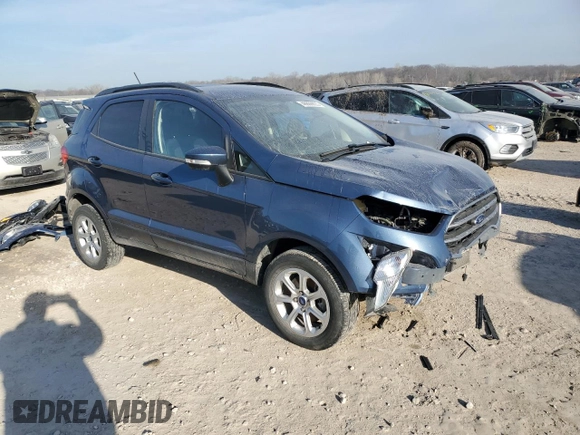 2022 Ford EcoSport SE with VIN MAJ6S3GL4NC469965, listed as a Copart auction lot 48806695 with 58,153 mi miles and Salvage Title. Bid and sale history available at carsss.com. Image 4.