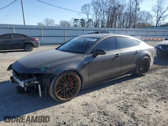 2012 Audi A7 3.0 Premium Plus with VIN WAUSGAFC1CN003571, listed as a Copart auction lot 85547624 with 98,762 mi miles and Salvage Title. Bid and sale history available at carsss.com. Image 1.