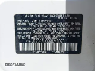 2016 Subaru Crosstrek Limited с VIN JF2GPALC6G8248076, выставлен на аукционе IAAI как лот 42273075 с пробегом 128 878 миль миль и . История ставок и продаж доступна на DreamBid. Изображение 9.