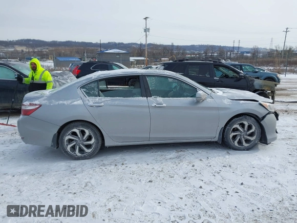2016 Honda Accord Sedan EX with VIN 1HGCR2F7XGA220111, listed as a IAAI auction lot 41374643 with 105,292 mi miles. Bid and sale history available at carsss.com. Image 14.