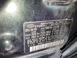 2006 Hyundai Santa Fe GLS with VIN KM8SC13D26U105043, listed as a Copart auction lot 75368984 with 197,229 mi miles and Non Repairable. Bid and sale history available at carsss.com. Image 12.
