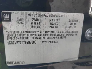 2007 Saturn Aura XR z VIN 1G8ZV57707F297880, wystawiony jako IAAI lot #42160108 z przebiegiem 150 434 mil mil oraz . Historia ofert i sprzedaży dostępna na DreamBid. Obrazek 9.