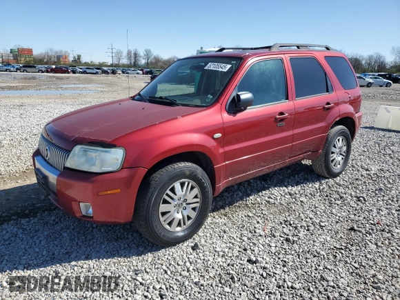 2005 Mercury Mariner Luxury with VIN 4M2YU57105DJ18837, listed as a Copart auction lot 52105545 with 177,049 mi miles and Salvage title. Bid and sale history available at DreamBid. Image 1.